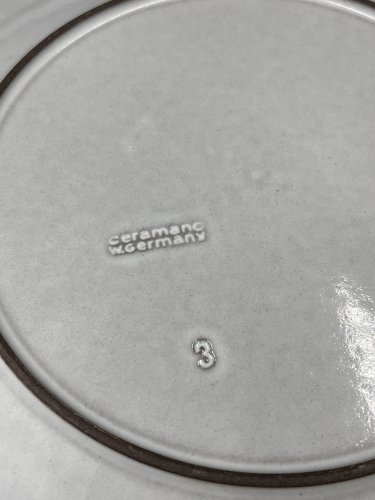 Lot de 5 assiettes plates Ceramano