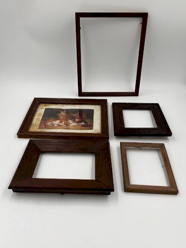 Lot de 5 cadres en bois