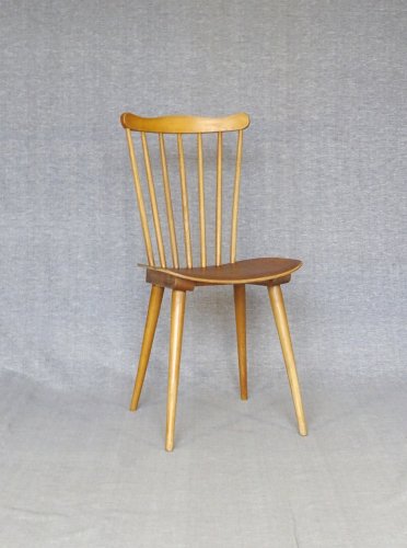 Lot de 5 chaises Baumann Menuet N°841 - 1968 - Scandinave -