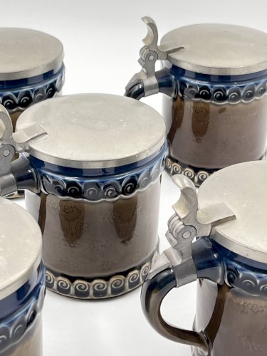 Lot de 5 chopes en céramique Rosenthal