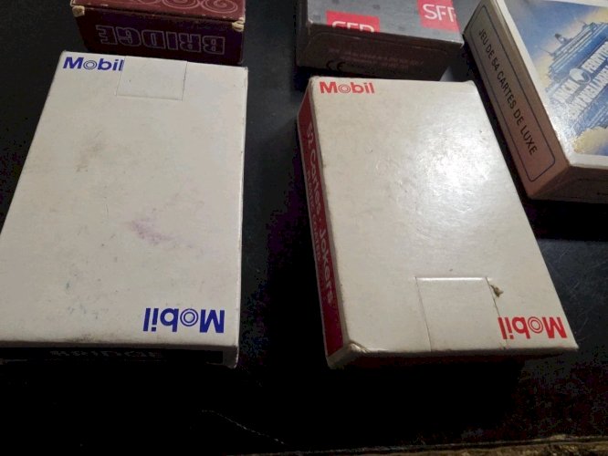 Lot De 5 Jeux De 54 Cartes Publicitaires