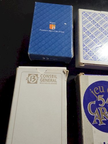 Lot De 5 Jeux De 54 Cartes Publicitaires