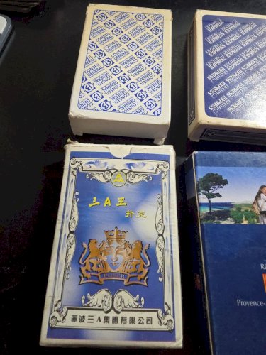 Lot De 5 Jeux De 54 Cartes Publicitaires