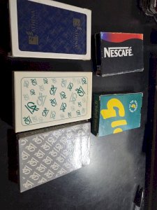 Lot De 5 Jeux De Cartes Anciens . Publicitaires