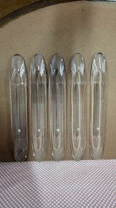 BATCH OF 5 GLASS CHANDELIER DROPS