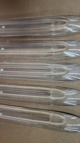 LOT DE 5 PAMPILLES DE LUSTRE EN VERRE