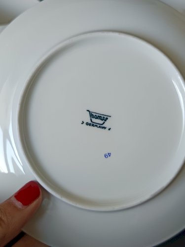 Lot de 5 tasses à café et soucoupes – Thomas Germany – Années 60/70