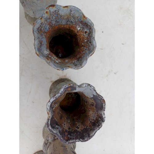 Lot de 5 Vases en Fonte 1900 de Charleville - Mézières