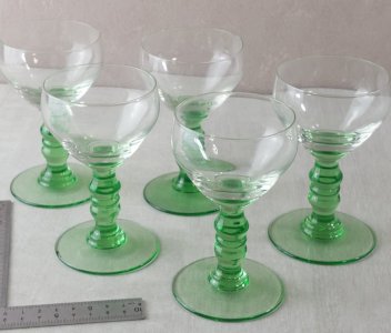 Lot de 5 verres à vin, Roemer Alsace ^