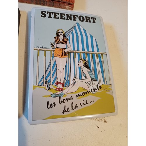 Lot de 56 Plaques Publicitaires en Tole Bière Steenford