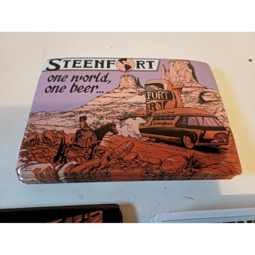 Lot de 56 Plaques Publicitaires en Tole Bière Steenford