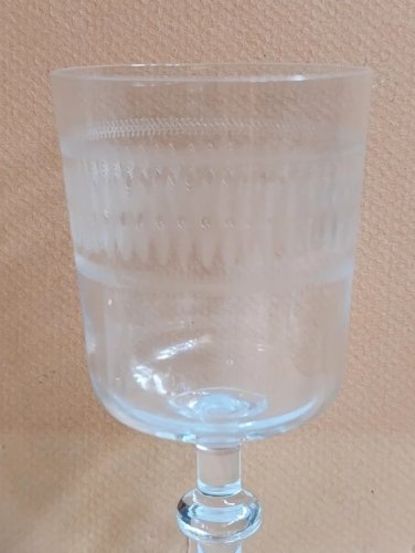 lot de 6 ancien verres en cristal grave choisy le roi, baccarat, saint louis? en bon etat