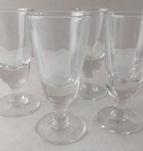 Lot de 6 anciens verres à absinthe ^