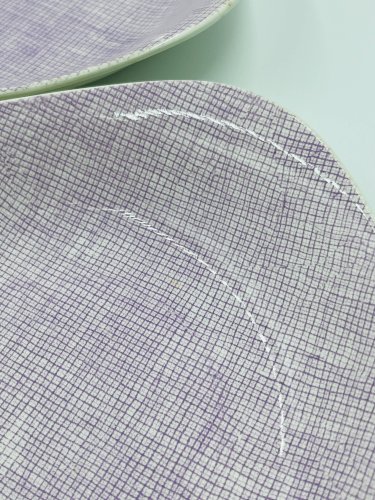 Lot de 6 assiettes creuses Boch La Louvière Modèle Séduction 1962 – Vintag