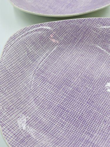 Lot de 6 assiettes creuses Boch La Louvière Modèle Séduction 1962 – Vintag