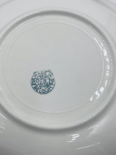 Lot de 6 assiettes creuses Boch La Louvière Modèle Séduction 1962 – Vintag