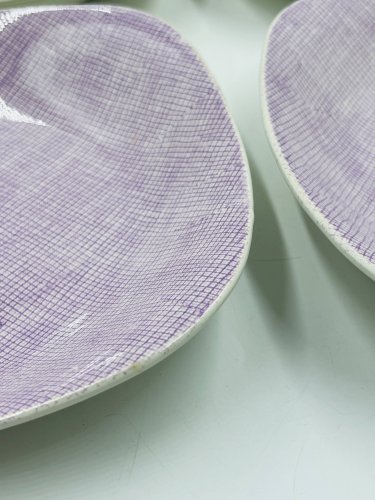 Lot de 6 assiettes creuses Boch La Louvière Modèle Séduction 1962 – Vintag