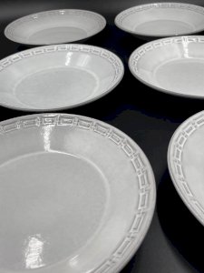Set of 6 Céramano deep plates by Karl Leutner