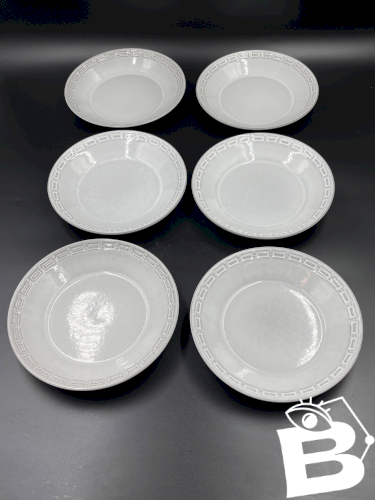 Lot de 6 assiettes creuses Céramano par Karl Leutner