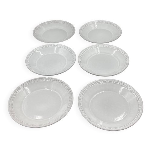 Lot de 6 assiettes creuses Céramano par Karl Leutner