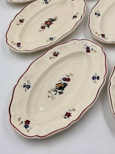 Lot de 6 assiettes Sarreguemines
