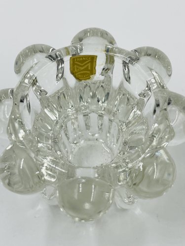 Lot de 6 bougeoirs fleurs vintage par VMC Reims - Années 60