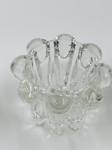 Lot de 6 bougeoirs fleurs vintage par VMC Reims - Années 60