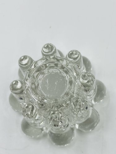 Lot de 6 bougeoirs fleurs vintage par VMC Reims - Années 60