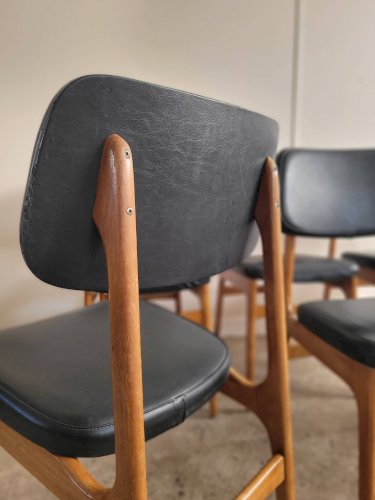 Lot de 6 chaises vintage Stella style scandinave
