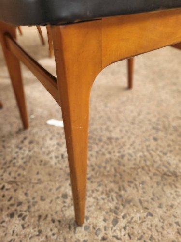 Lot de 6 chaises vintage Stella style scandinave
