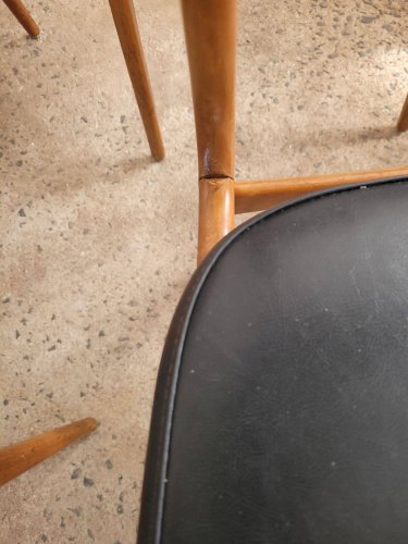 Lot de 6 chaises vintage Stella style scandinave
