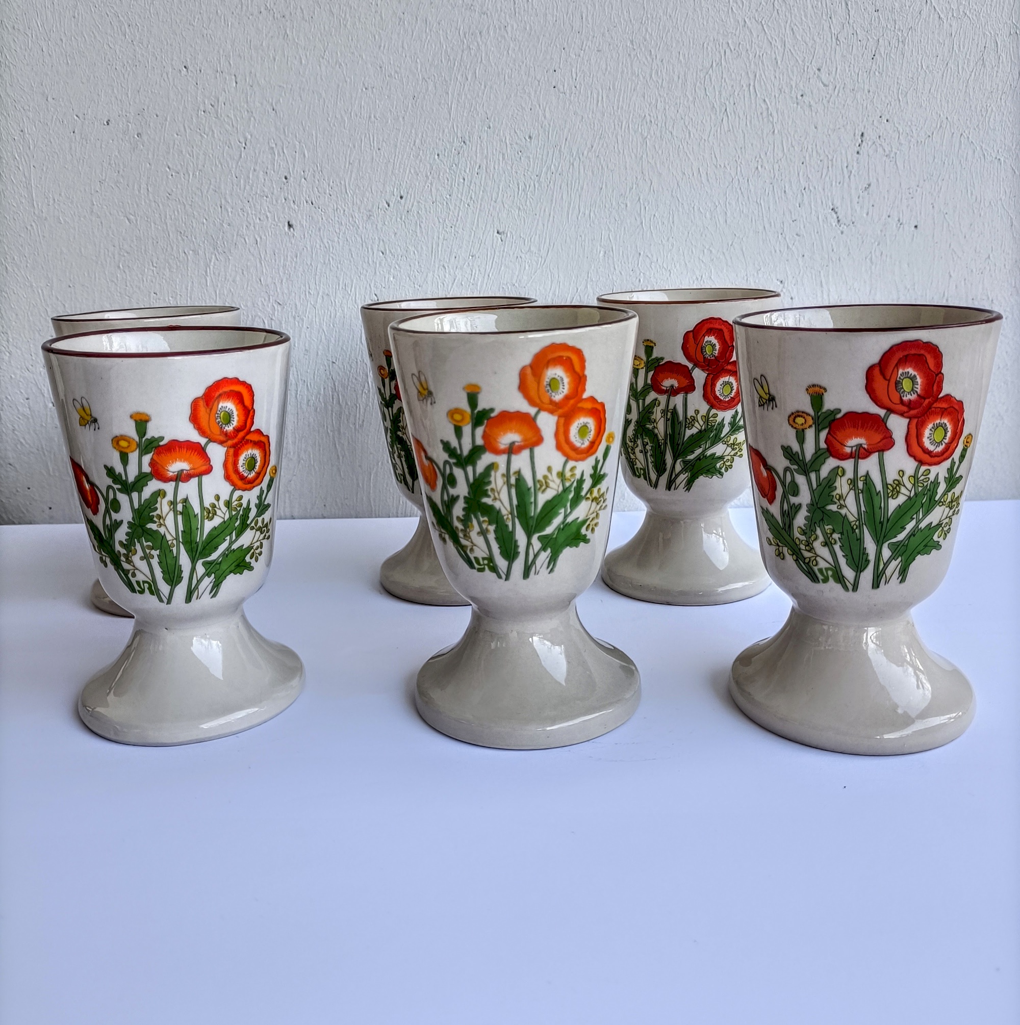 Lot De 4 Mugs Mazagrans & Tasses Vintage Dont Modèle Napoléon - Occasion Déco