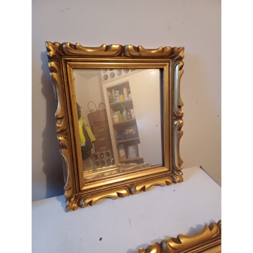 Lot de 6 Miroirs Bois et Stuk Doré