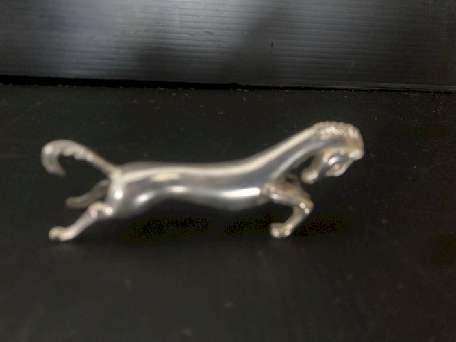 lot de 6 Portes Couteau cheval  métal argenté  Ancien Vintage décoration table