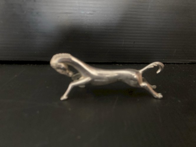 lot de 6 Portes Couteau cheval  métal argenté  Ancien Vintage décoration table