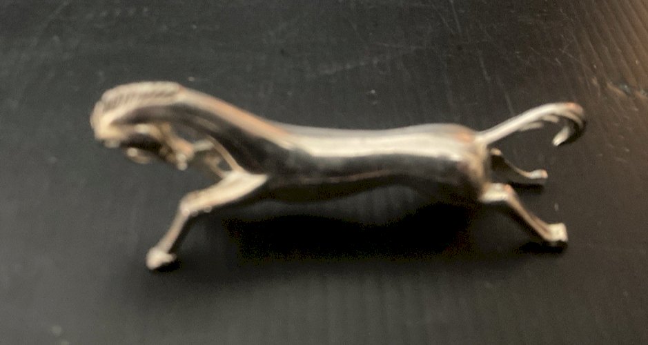 lot de 6 Portes Couteau cheval  métal argenté  Ancien Vintage décoration table