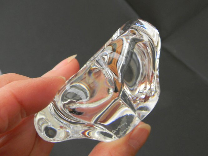 Lot de 6 salerons en cristal de DAUM.