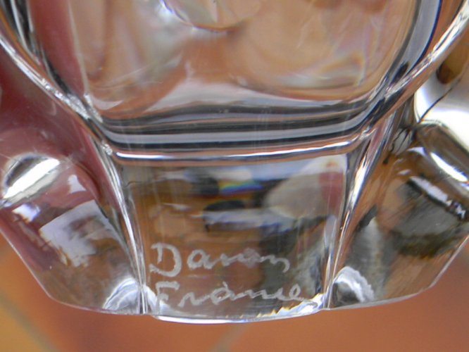 Lot de 6 salerons en cristal de DAUM.