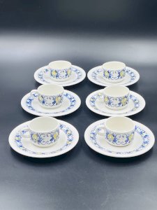 Set of 6 espresso cups and 6 saucers Villeroy & Boch – Cadiz model