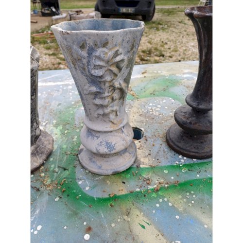 Lot de 6 Vases en Fonte de 1900 de Charleville-Mézières