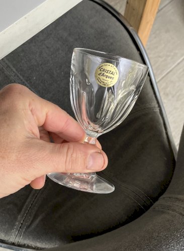 lot de 6 verres a vin blanc ou porto Cristal d' Arques modele Rambouillet