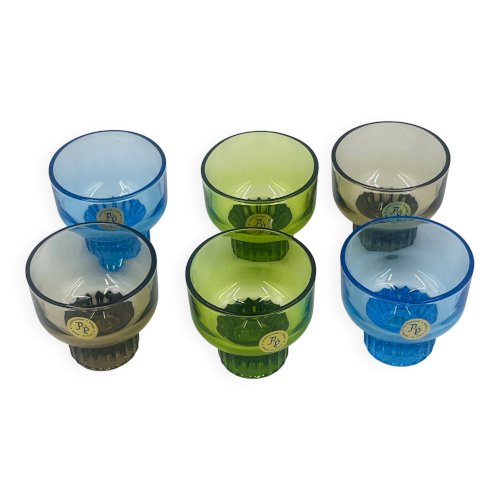 Lot de 6 verres F&P Italy