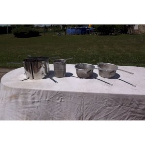 Lot de 7 Passoires de Collectivité Alu et Inox