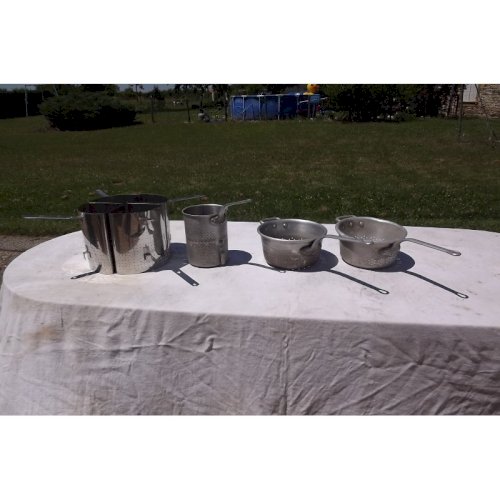 Lot de 7 Passoires de Collectivité Alu et Inox