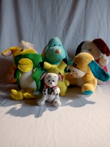 Set of 7 plush toys in good condition