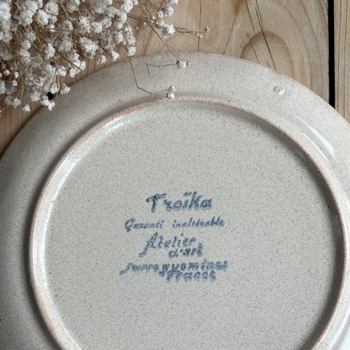 Lot de 8 assiettes à dessert TROÏKA, Sarreguemines