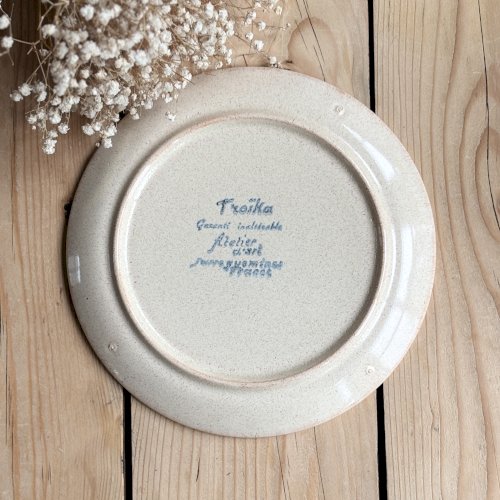 Lot de 8 assiettes à dessert TROÏKA, Sarreguemines