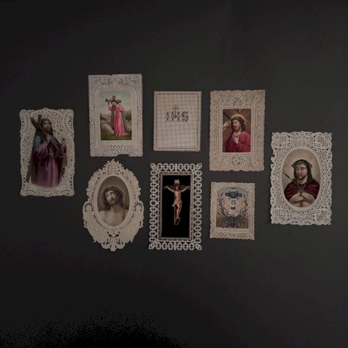 Lot de 8 canivets images pieuses anciennes Jésus Christ M3735