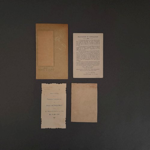 Lot de 8 images pieuses en couleur A5798