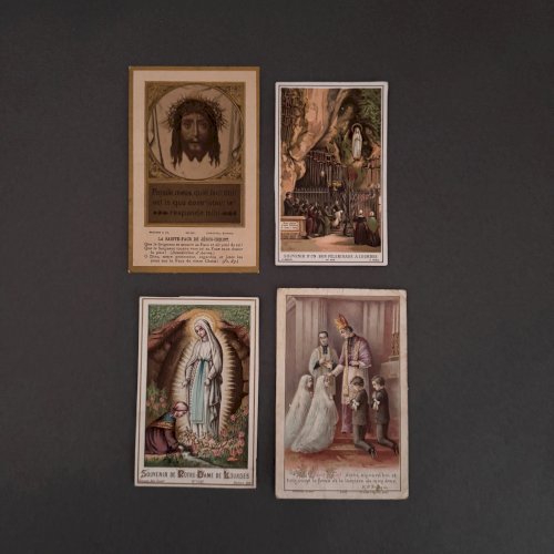Lot de 8 images pieuses en couleur A5798